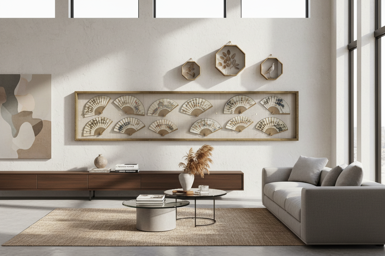 How to Style a Fan Display Case So Your Room Doesn't Look Dated