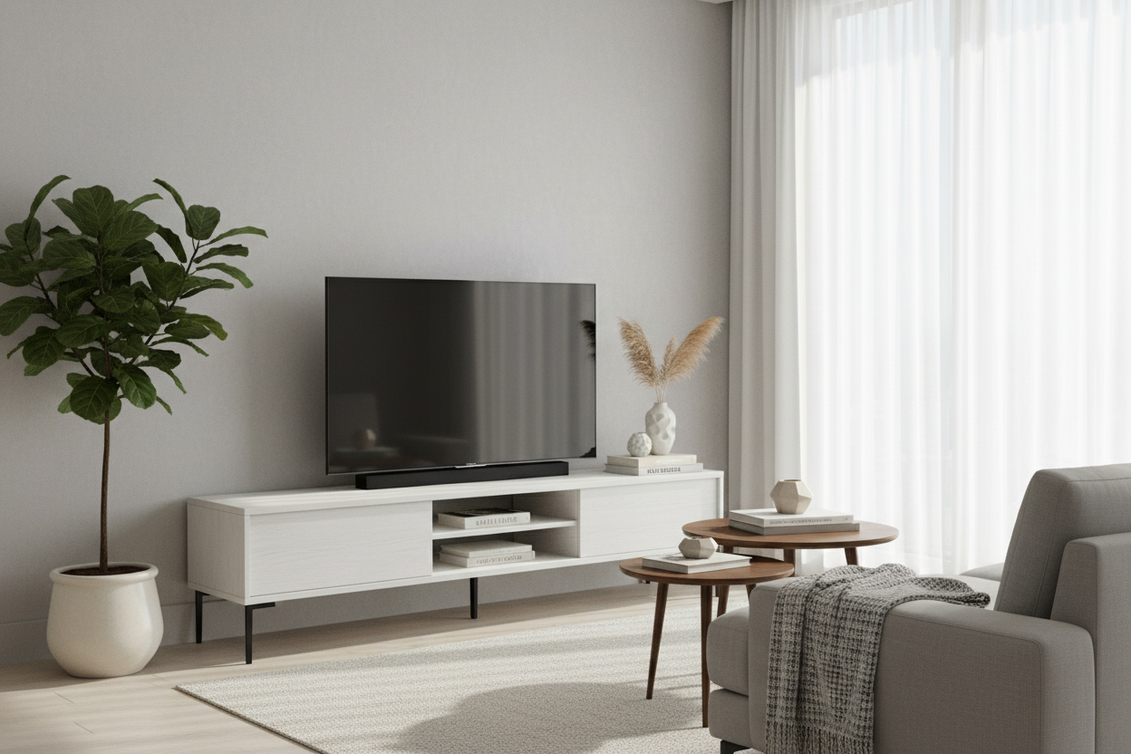 Your Awkward Living Room Needs a TV Unit With Stand