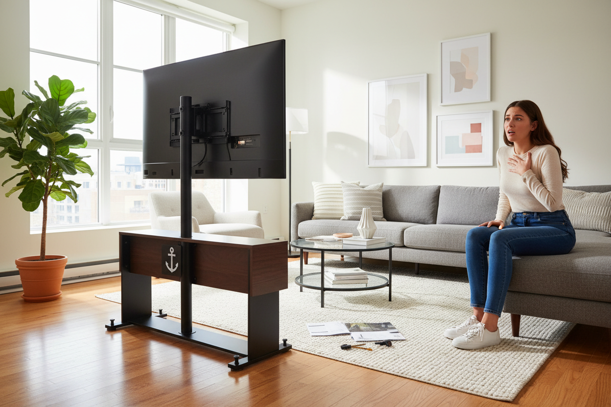 I Was Terrified My Mounting TV Stand Would Tip Over