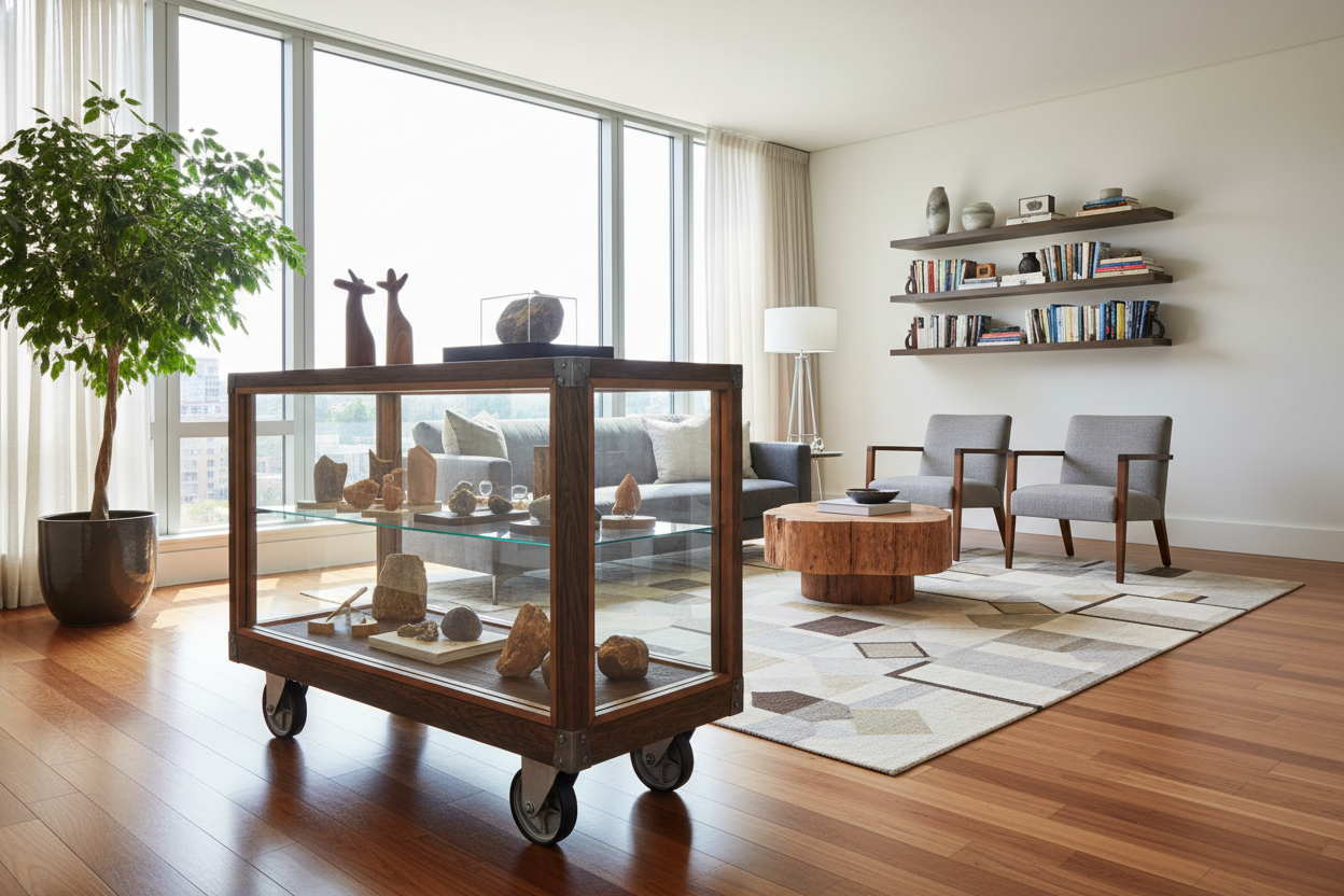 Your Hardwoods Are Begging for a Display Case With Wheels