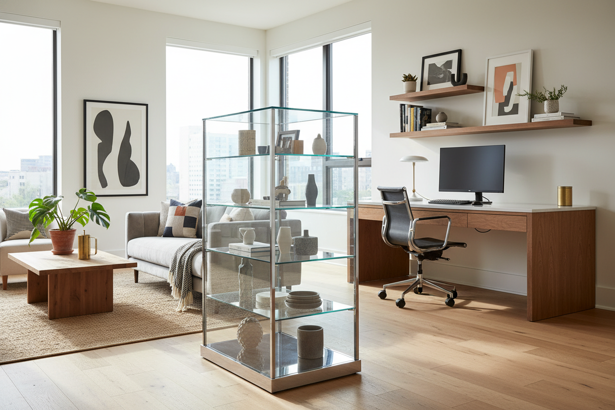 Is a Glass Display Counter Too Retail for a Home Studio?