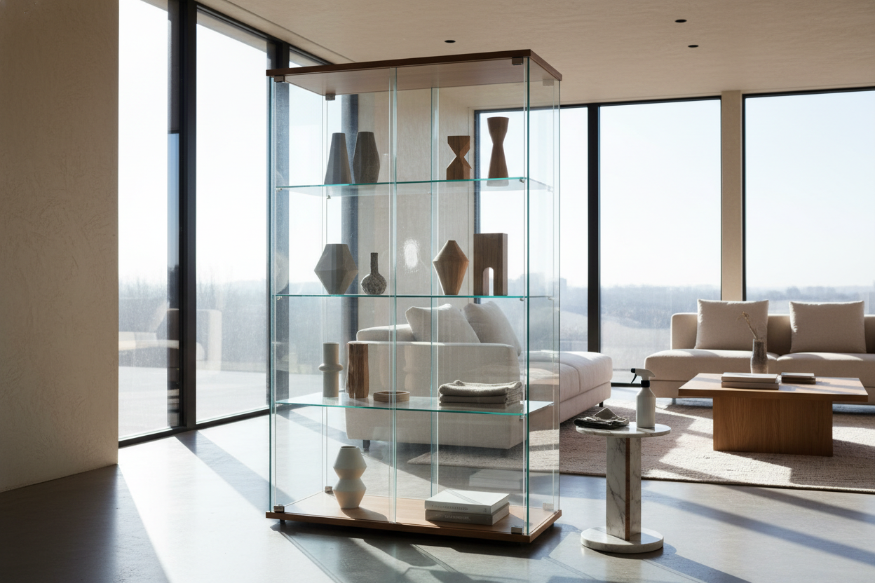 The Brutal Truth About Keeping an All Glass Showcase Clean