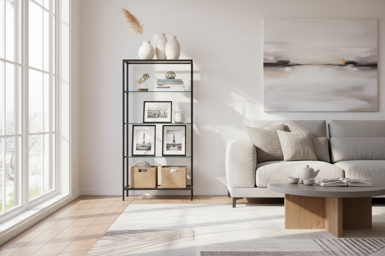 Your 4 Tier Glass Display Cabinet Looks Messy (Here's How to Fix It)