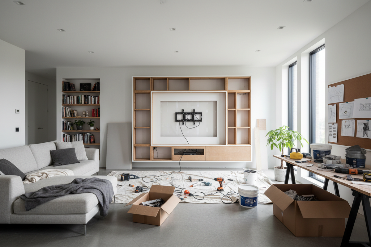 The Messy Reality of Tackling a Custom TV Build Out