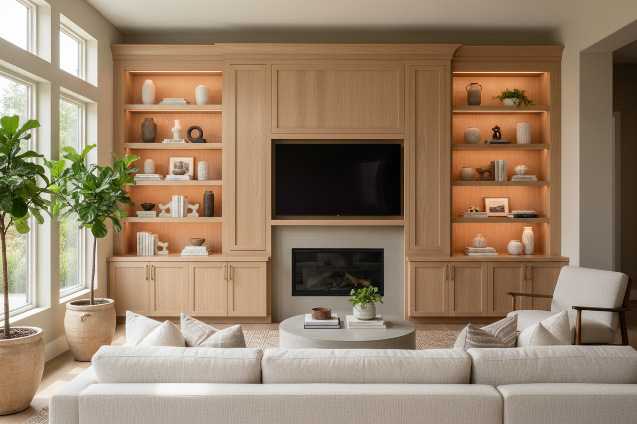 I Stopped Buying Trendy Consoles for a Built-In TV Stand Cabinet