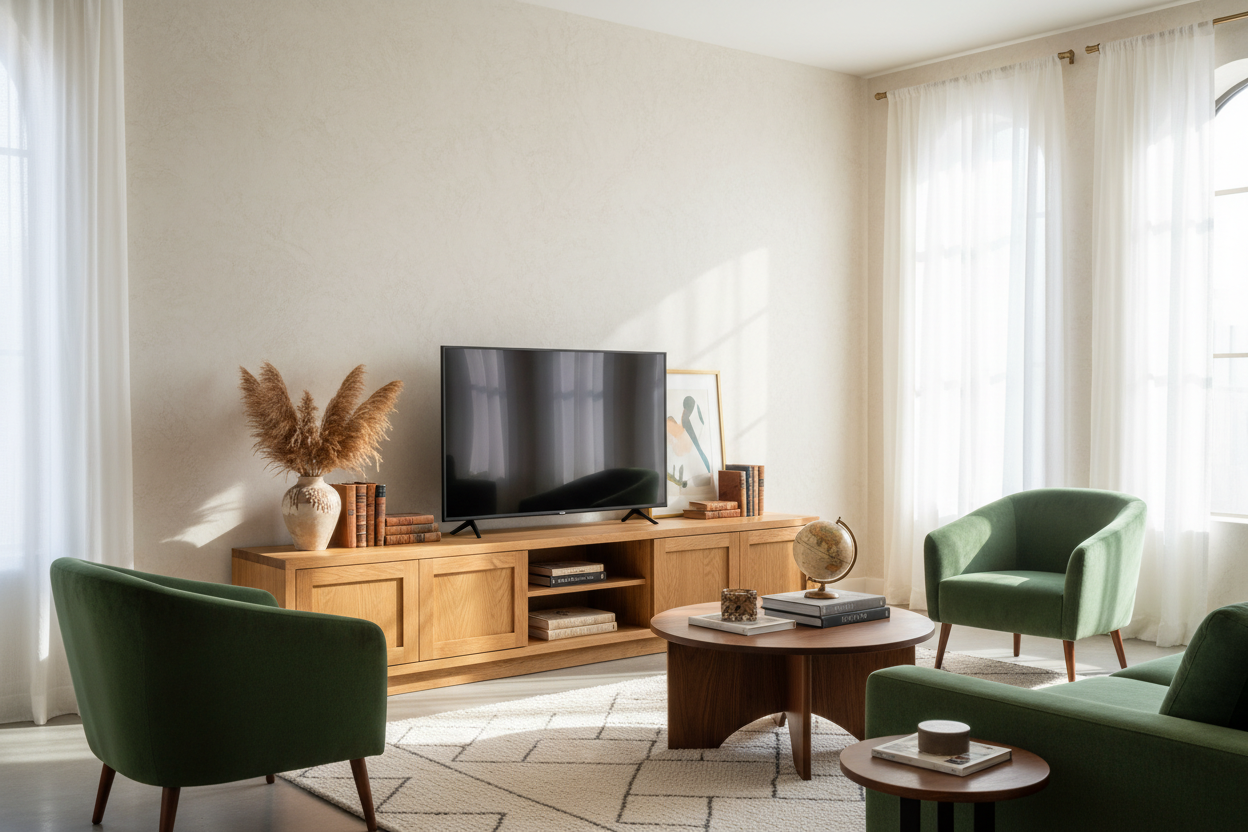 Please Stop Painting Golden Oak TV Stands White