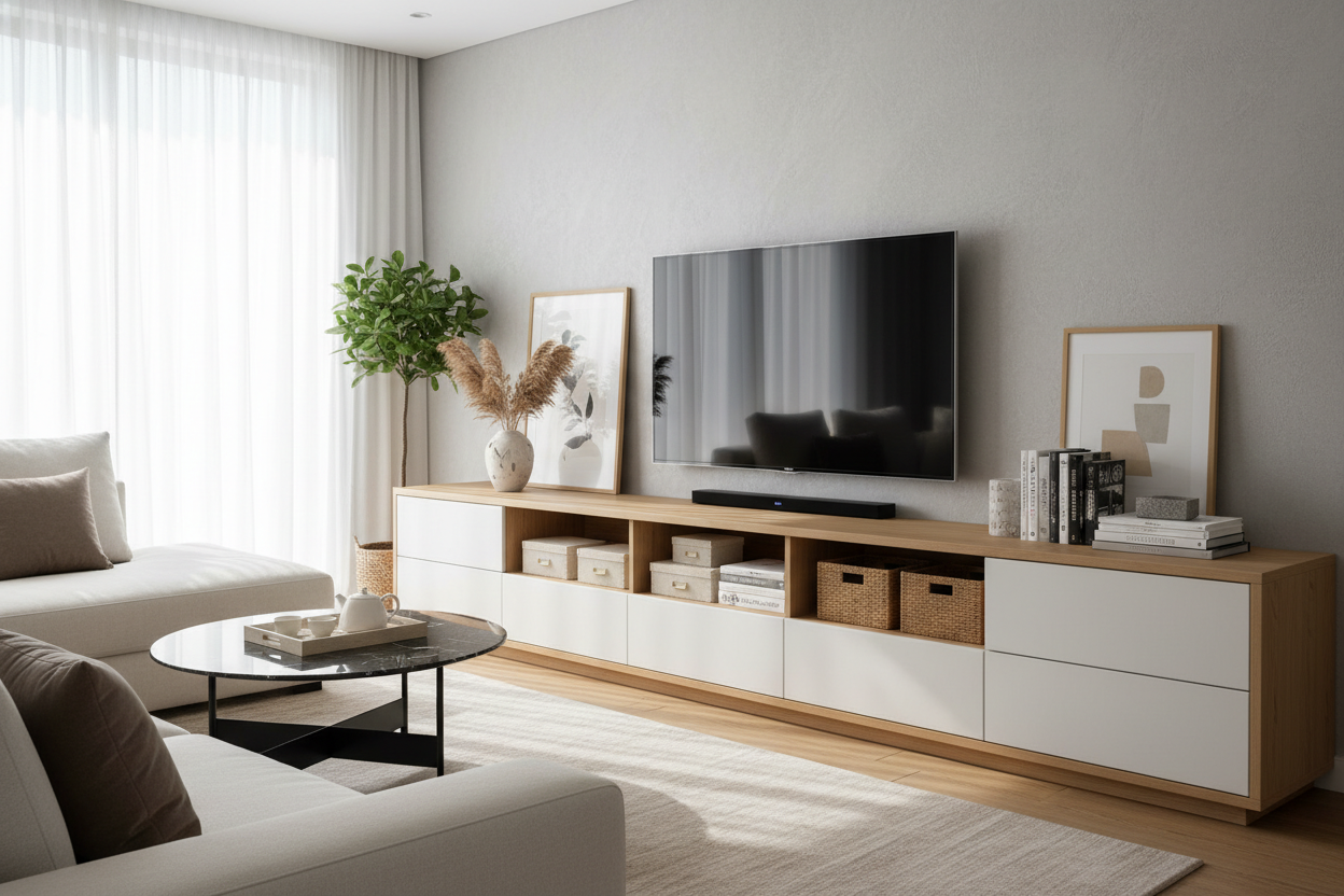 I Need My Television Stand for Living Room Storage, Not Just Looks