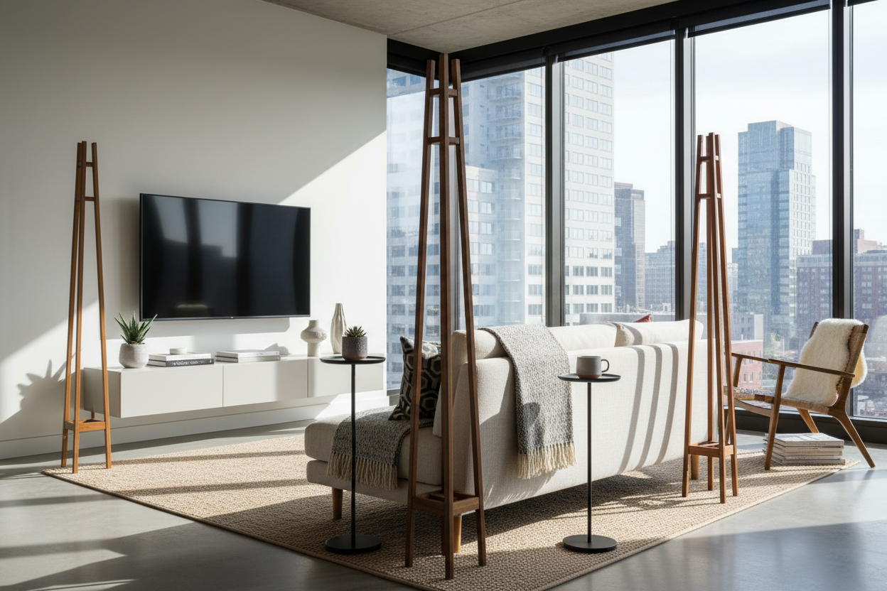 Why I Ditched My End Tables for Skinny Room Stands