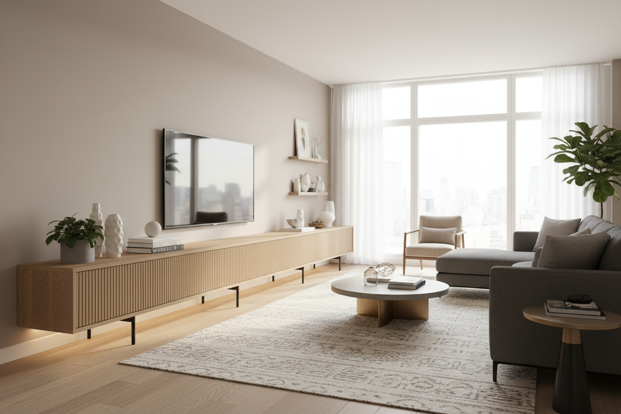 Is a Modern Long TV Stand Actually Practical for Normal Sized Rooms?