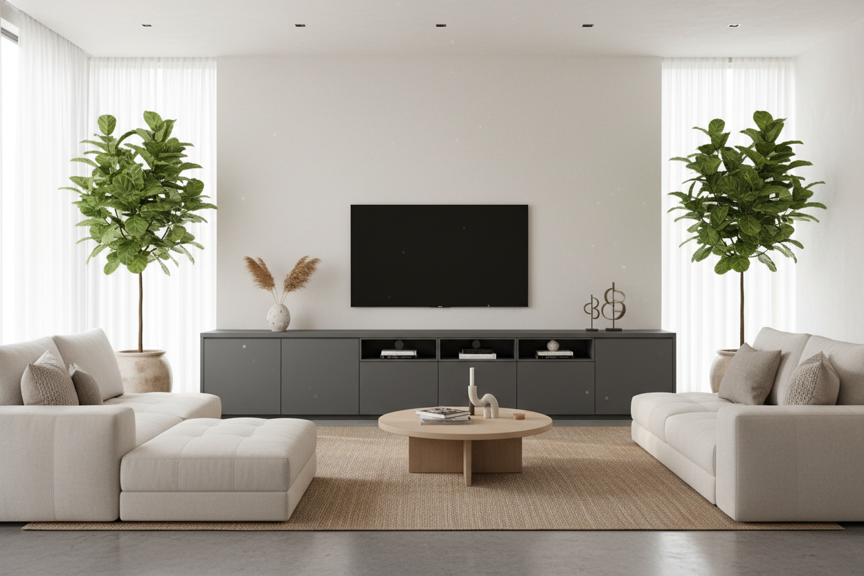 Why I Replaced My Built-Ins With a Massive 110 Inch TV Stand