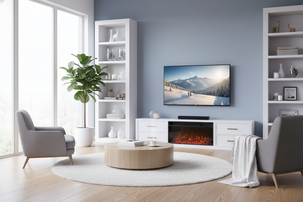 I Ditched My Plastic Tower for an Entertainment Center Heater