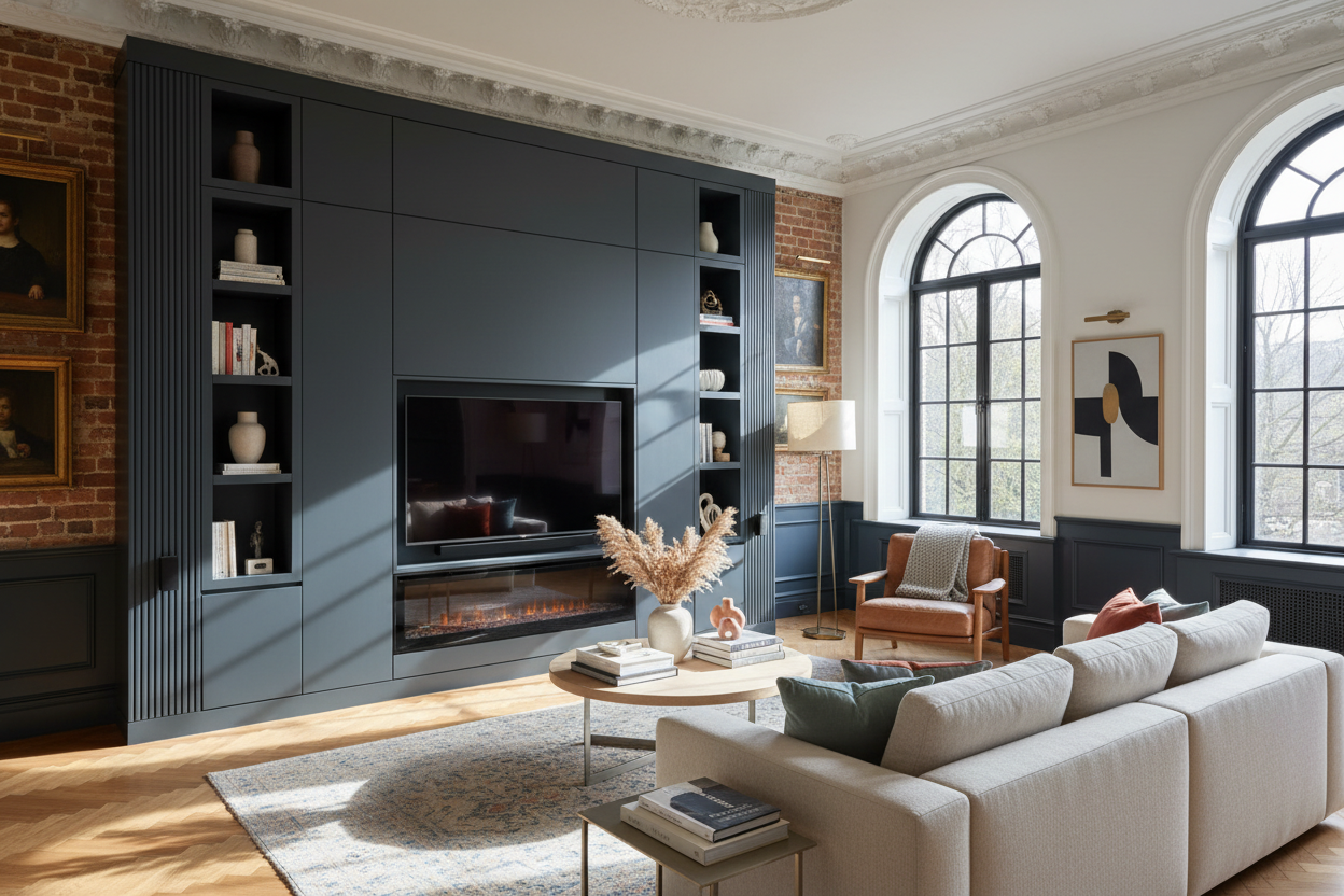 Do Contemporary Entertainment Centers Belong in Older Homes?