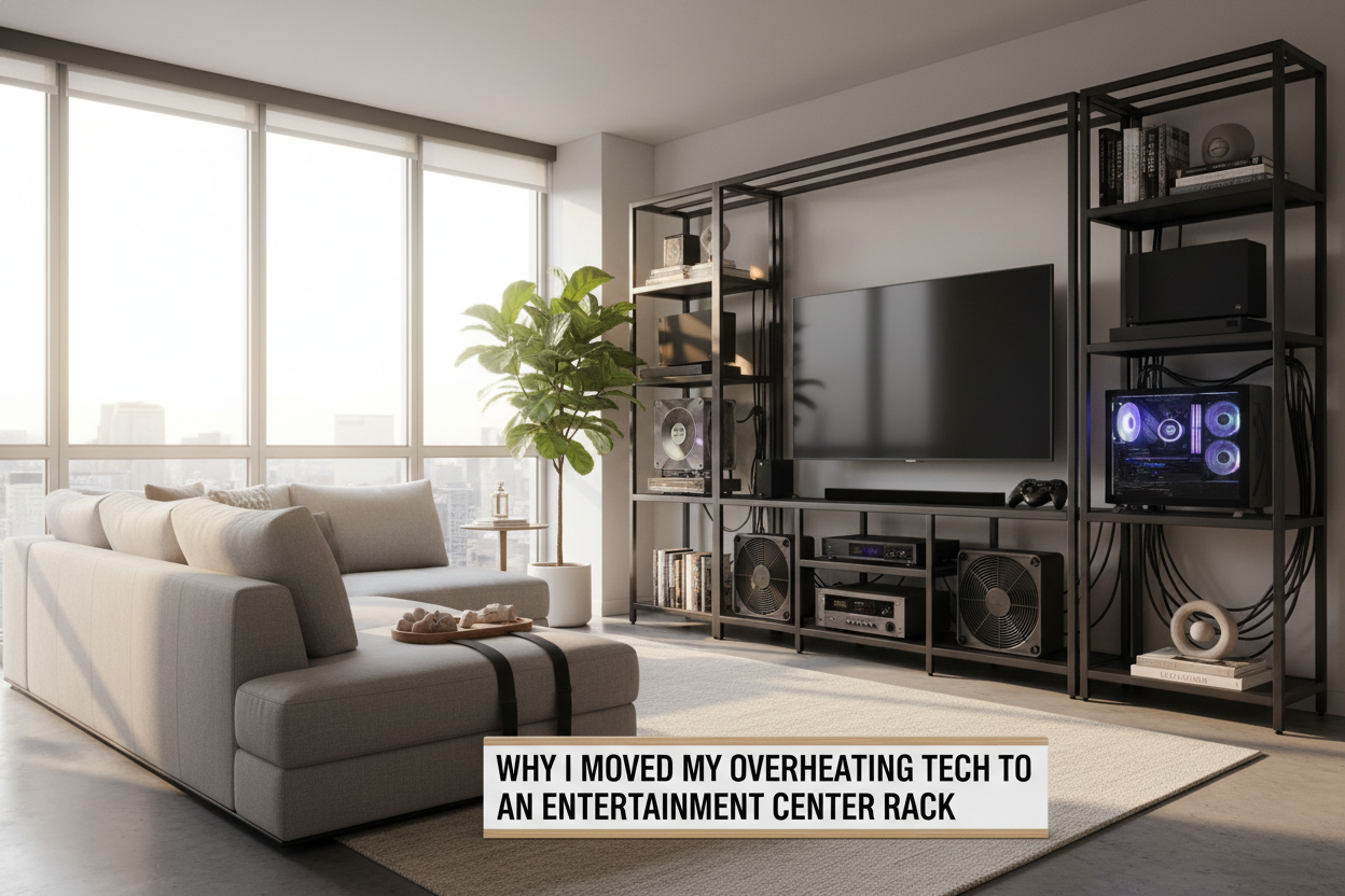 Why I Moved My Overheating Tech to an Entertainment Center Rack