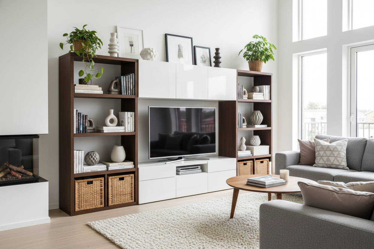 Why I Ditched Custom Built-Ins for an Ikea Large Entertainment Center