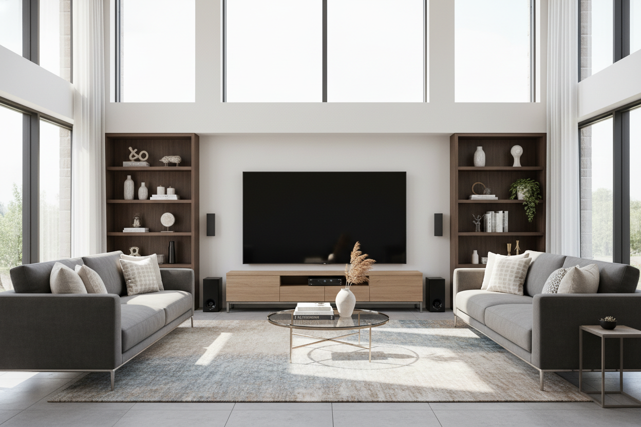 Your Entertainment Center for 55 in TV Is Probably Too Narrow