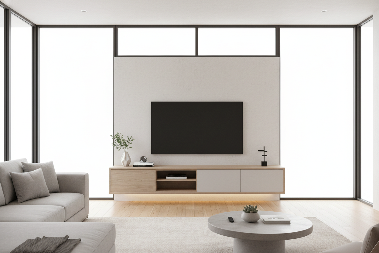 A Slim Entertainment Center Finally Cured My Cable-Hoarding Habit