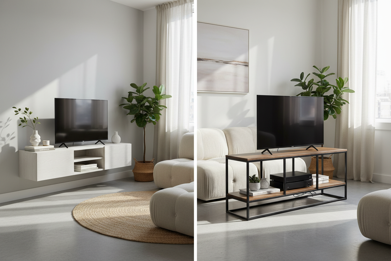 Floating vs. Freestanding: Which Small TV Media Stand Is Better?