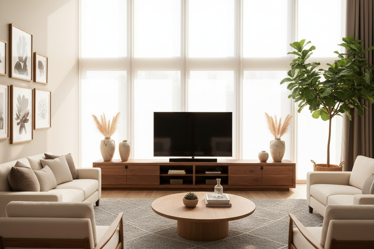 Stop Buying Metal: Why Wood TV Stands 55 Inch Wide Are Better