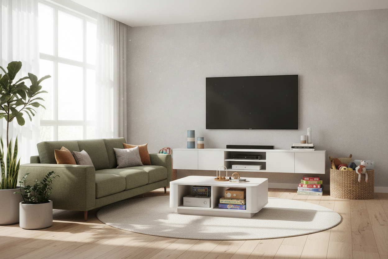 I Bought a Floating Wall TV Shelf Just to Stop My Toddler's Tech Sabotage