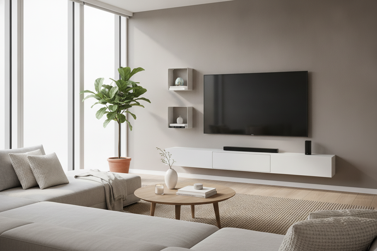 I Hate Bulky Media Consoles, So I Bought a Floating Electronics Shelf