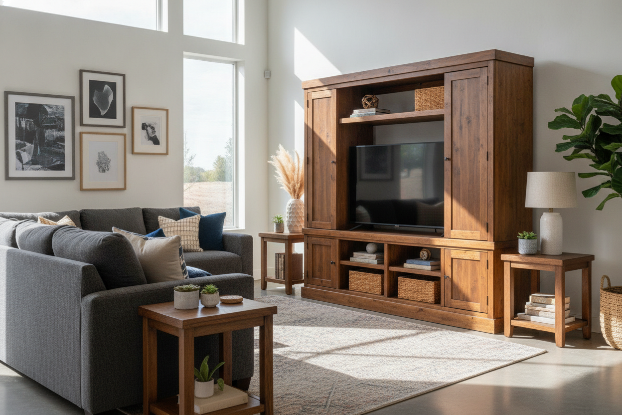 How I Score Solid Wood Used TV Stands for Particle Board Prices