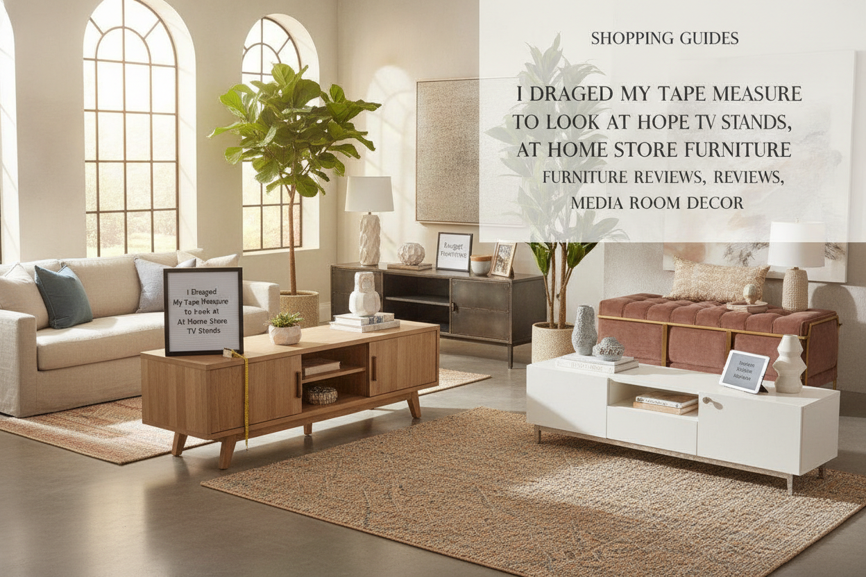 I Dragged My Tape Measure to Look at At Home Store TV Stands