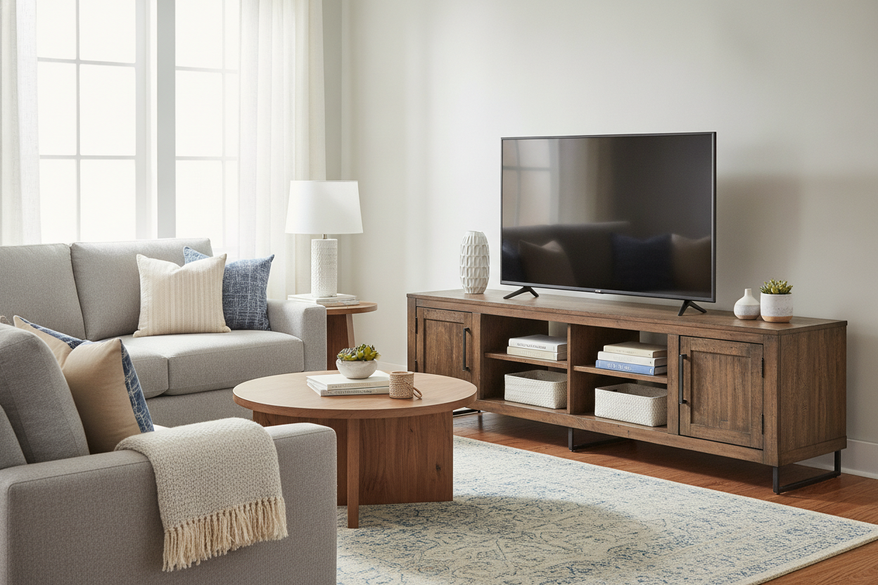 The Only TV Stand for 60 Inch TV Walmart Carries That Won't Sag
