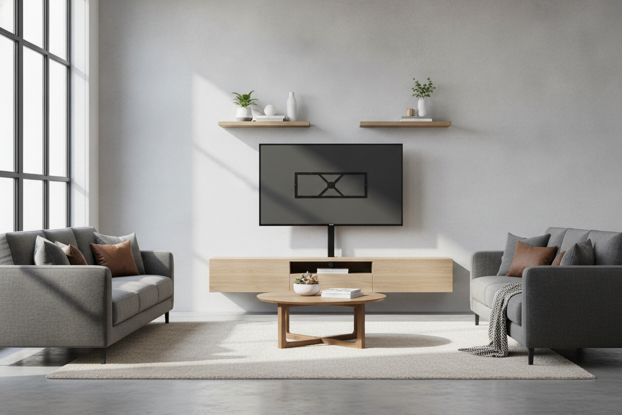 I Faked a Wall Mount With a 3 in 1 TV Stand Walmart Sells
