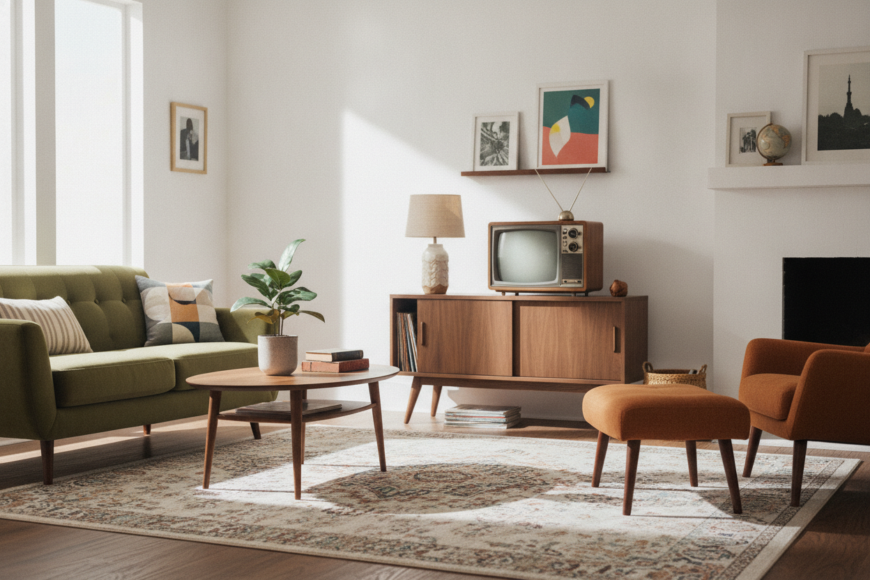 Can a Mid Century Modern TV Stand Walmart Sells Pass for Vintage?