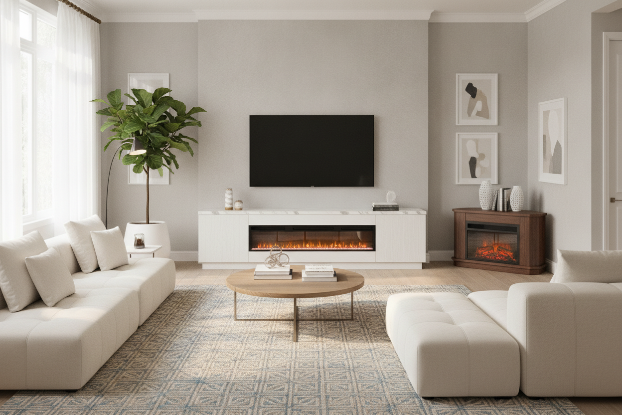 Where Do You Actually Put a 75 Inch Fireplace TV Stand Costco Sells?
