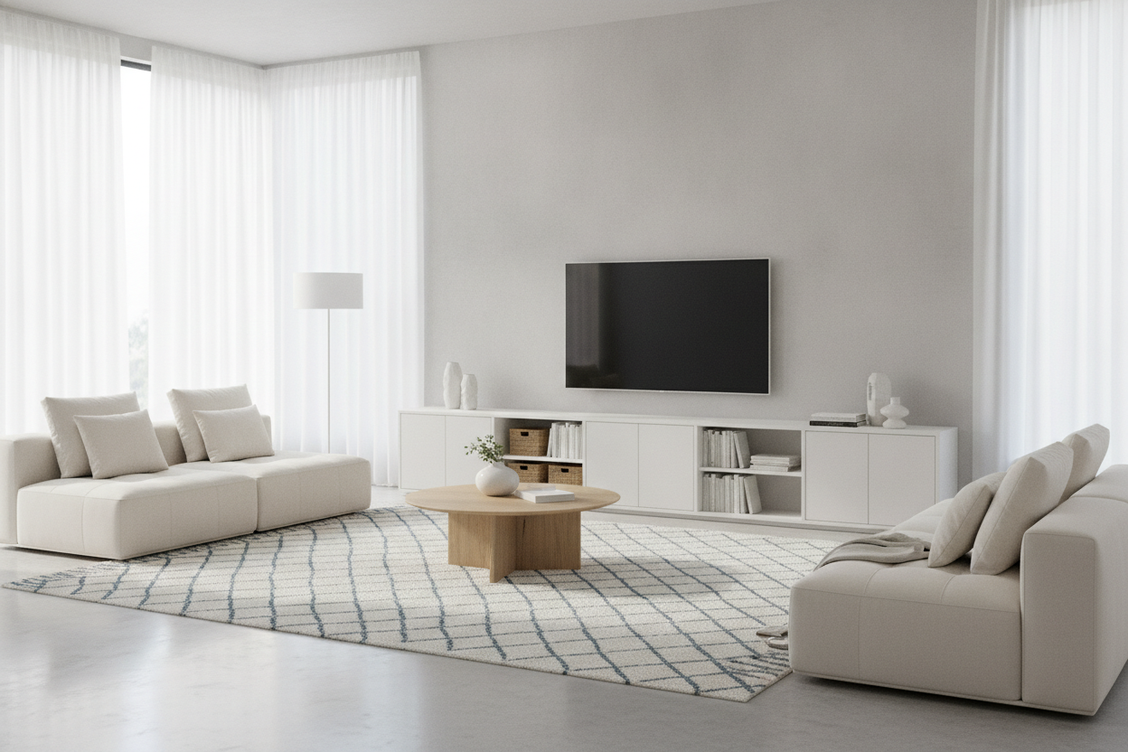 How a White Color TV Stand Fixed My 'Black Hole' Living Room