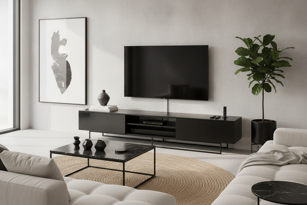 I Fought the 'Tech Bro' Look, But Bought a TV Black Stand Anyway
