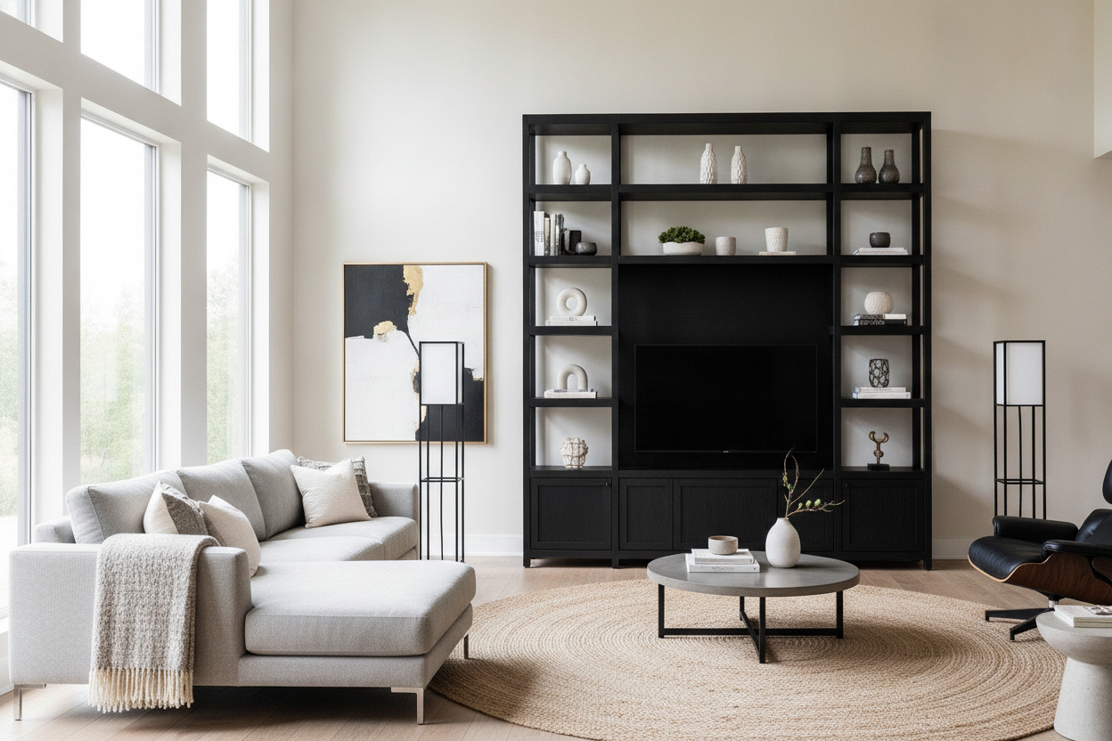 Stop Buying Low Consoles: The Case for Tall Black TV Stands