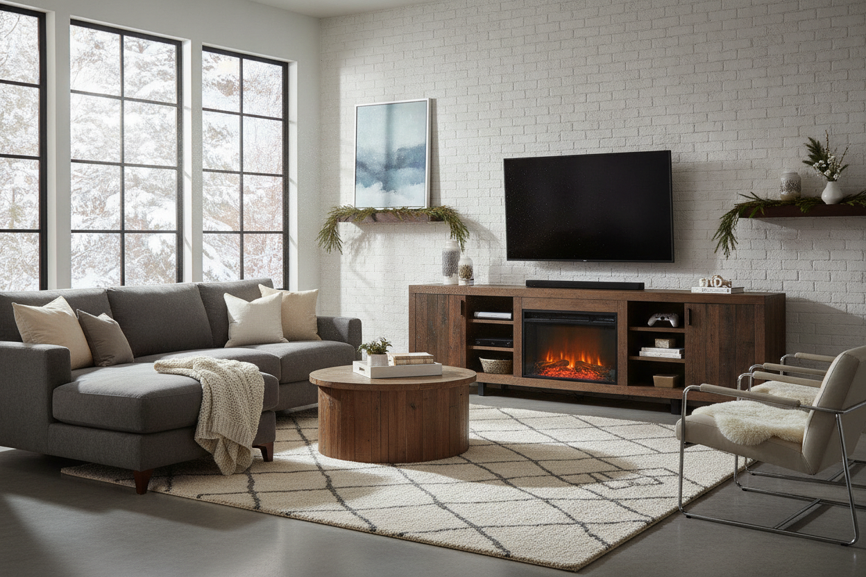 Is a Heated Fireplace TV Stand Actually Enough to Warm a Room?