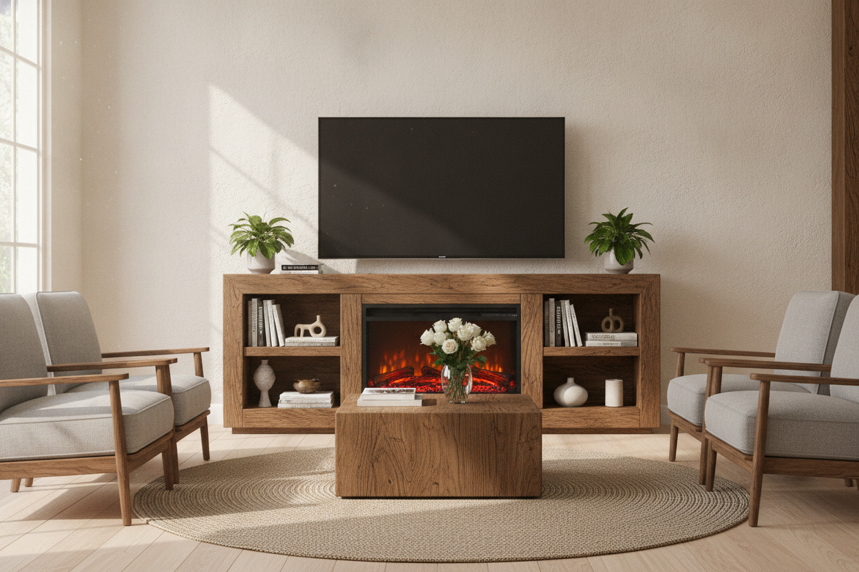 Stop Buying MDF: The Case for a Wooden TV Stand With Fireplace
