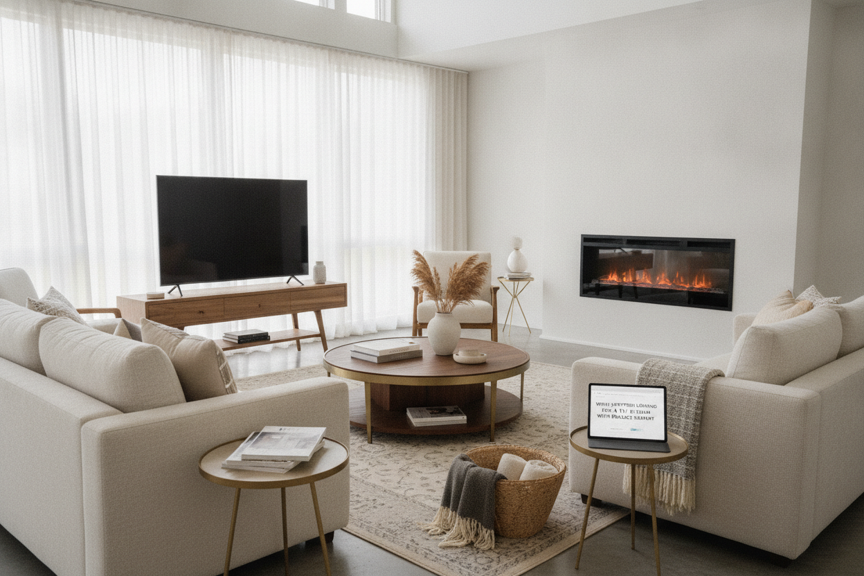 Why I Stopped Looking for a TV Stand With Fireplace Nearby