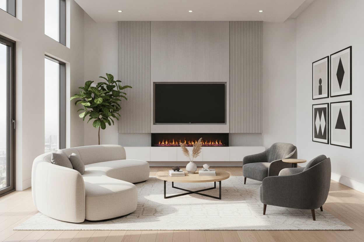 I Fixed My Neck Pain With a Low Profile Fireplace TV Stand