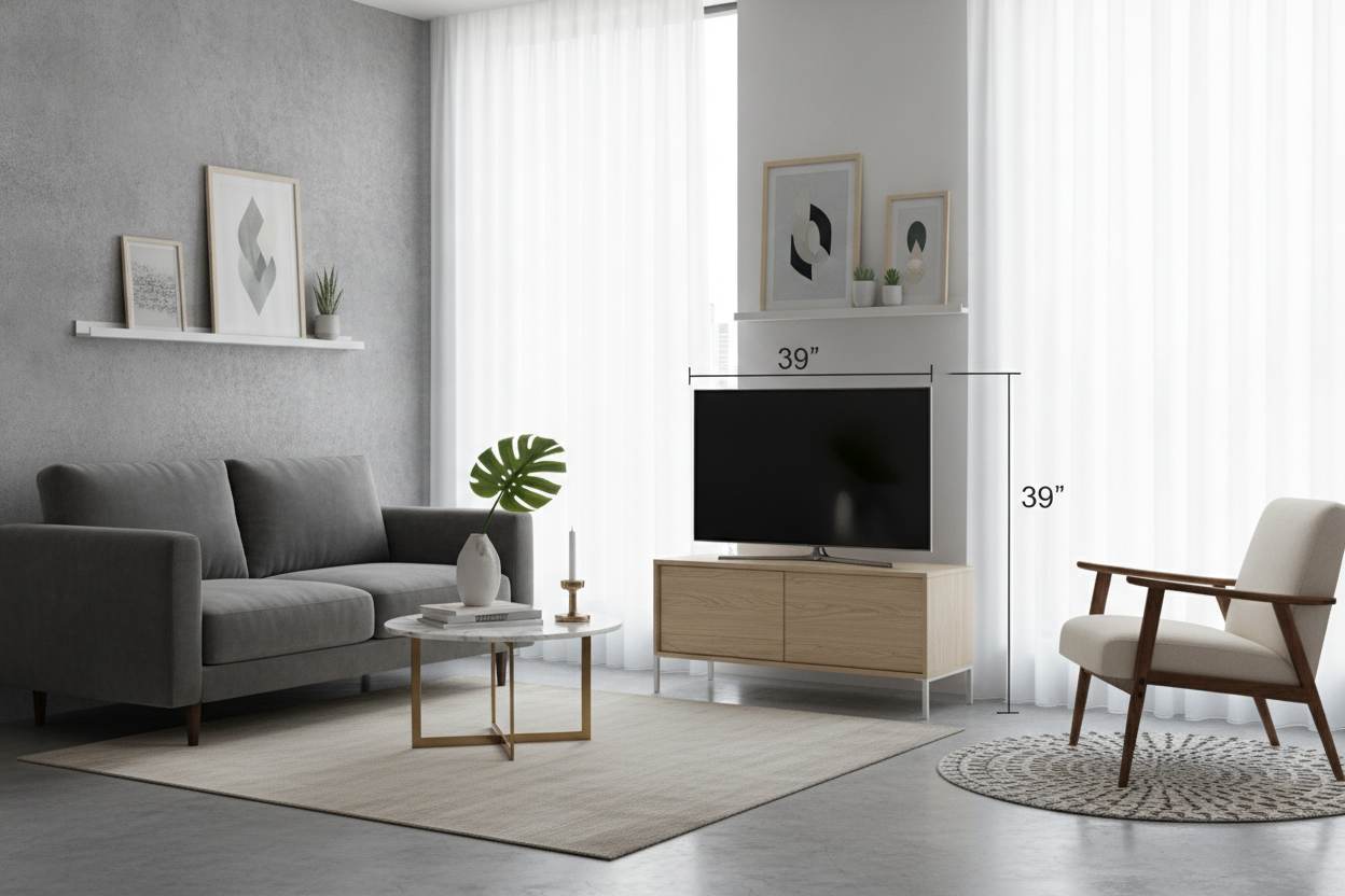 Your Console Is Too Big: Finding a TV Stand for 39 Inch TV