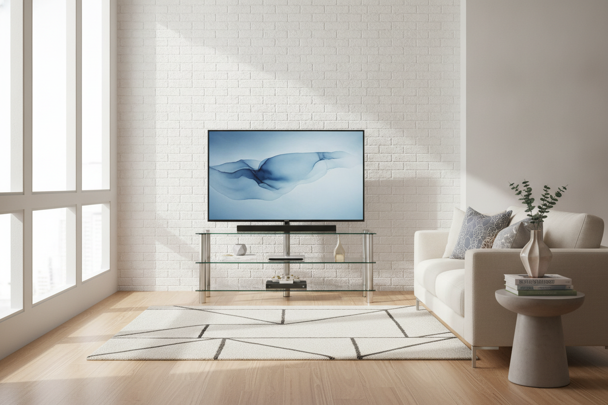 Heavy Consoles Are Out: The Case for a 65 Inch Glass TV Stand