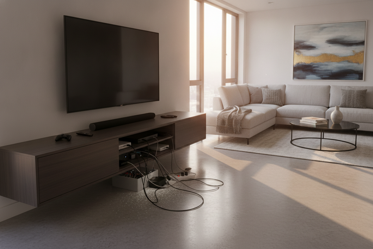 The Messy Truth About Contemporary TV Stands 65 Inch Setups