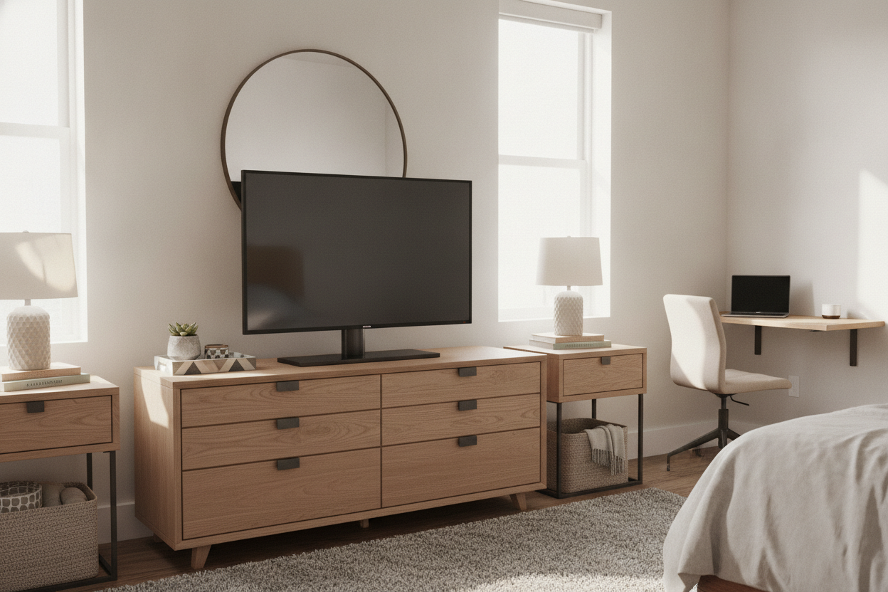 Why I Swapped Flimsy Feet for a 32 Inch Tabletop TV Stand