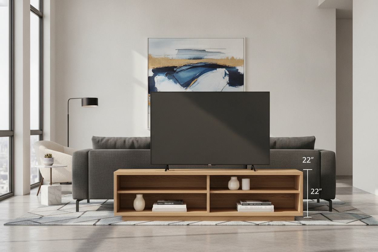 If You Have a Modern Sofa, You Need a 22 Inch TV Stand