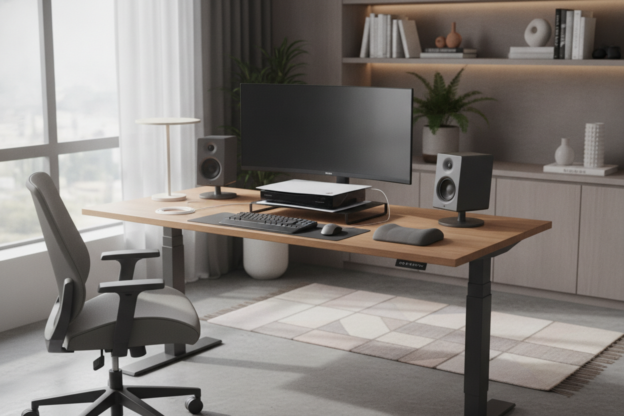 I Finally Got My PS5 Off My Workspace With a Console Stand for Desk