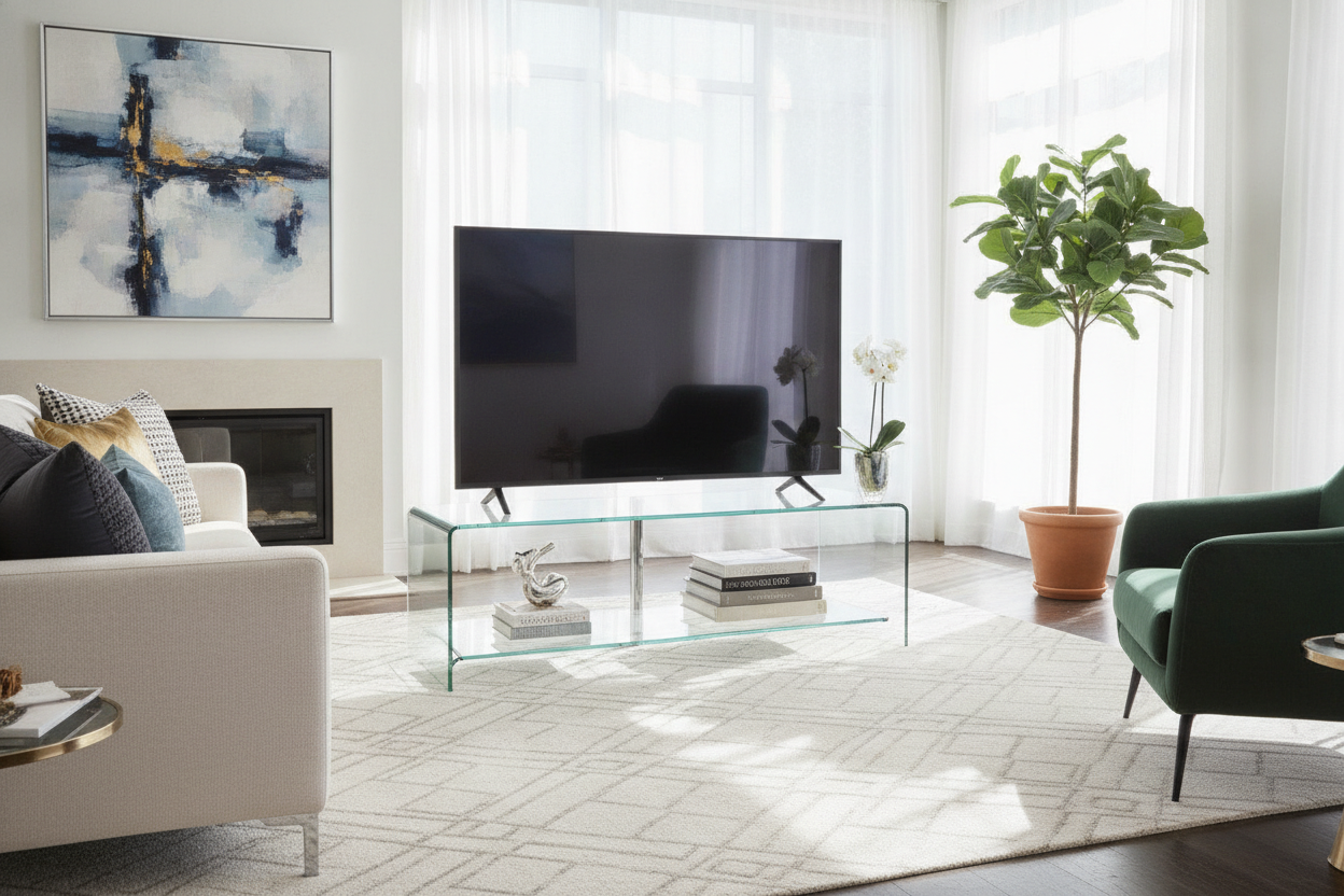 The Truth About Keeping a Glass TV Stand Clean (And Looking Expensive)