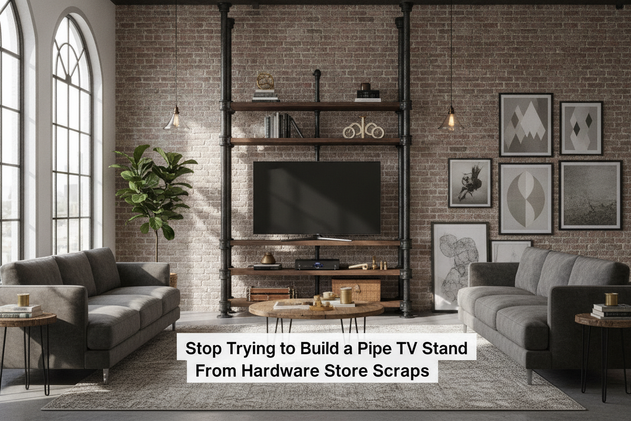 Stop Trying to Build a Pipe TV Stand From Hardware Store Scraps