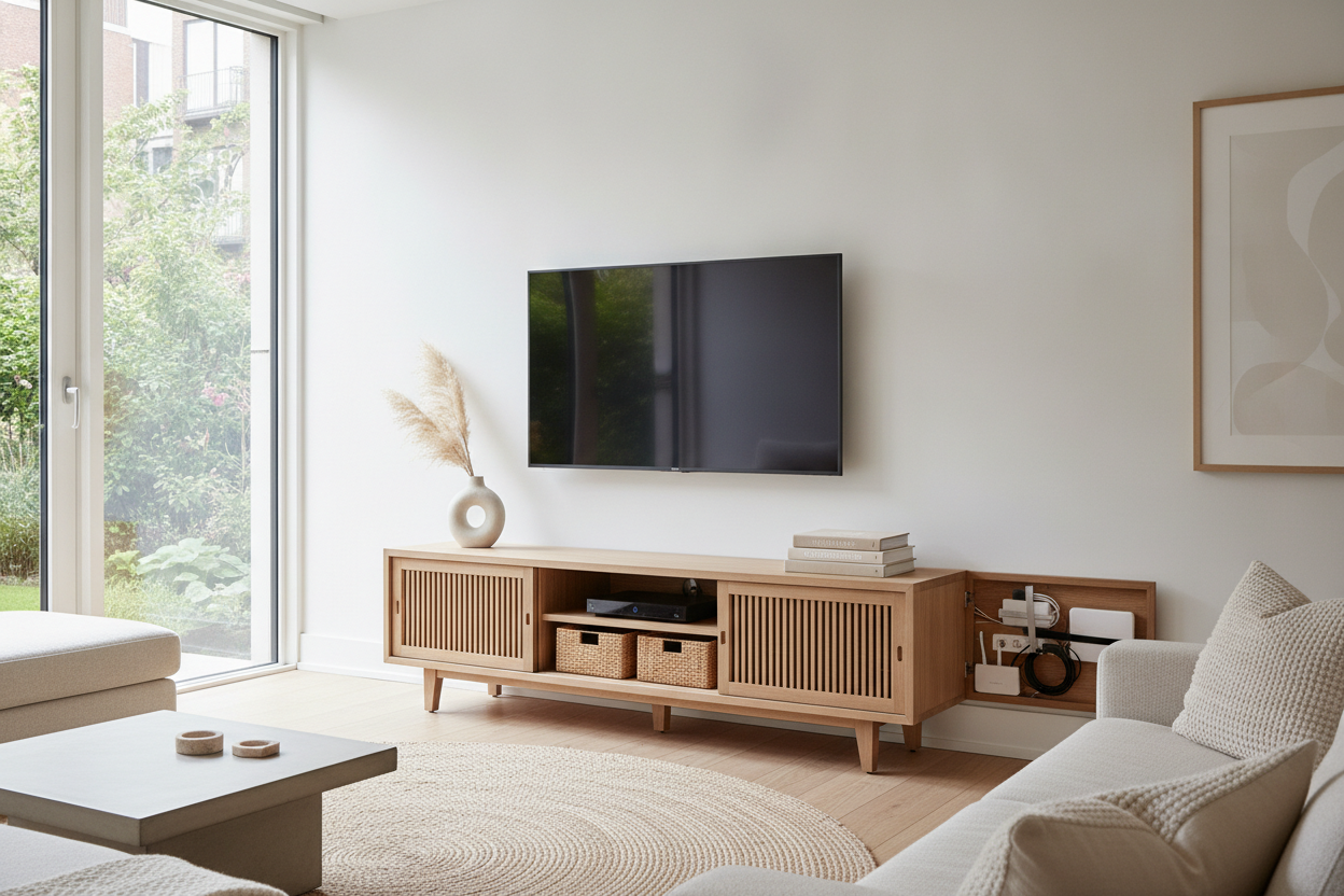 Can a Beautiful TV Stand Actually Hide All Your Ugly Cables?