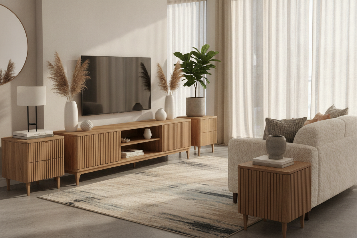 Can End Tables With Matching TV Stand Actually Look Custom?
