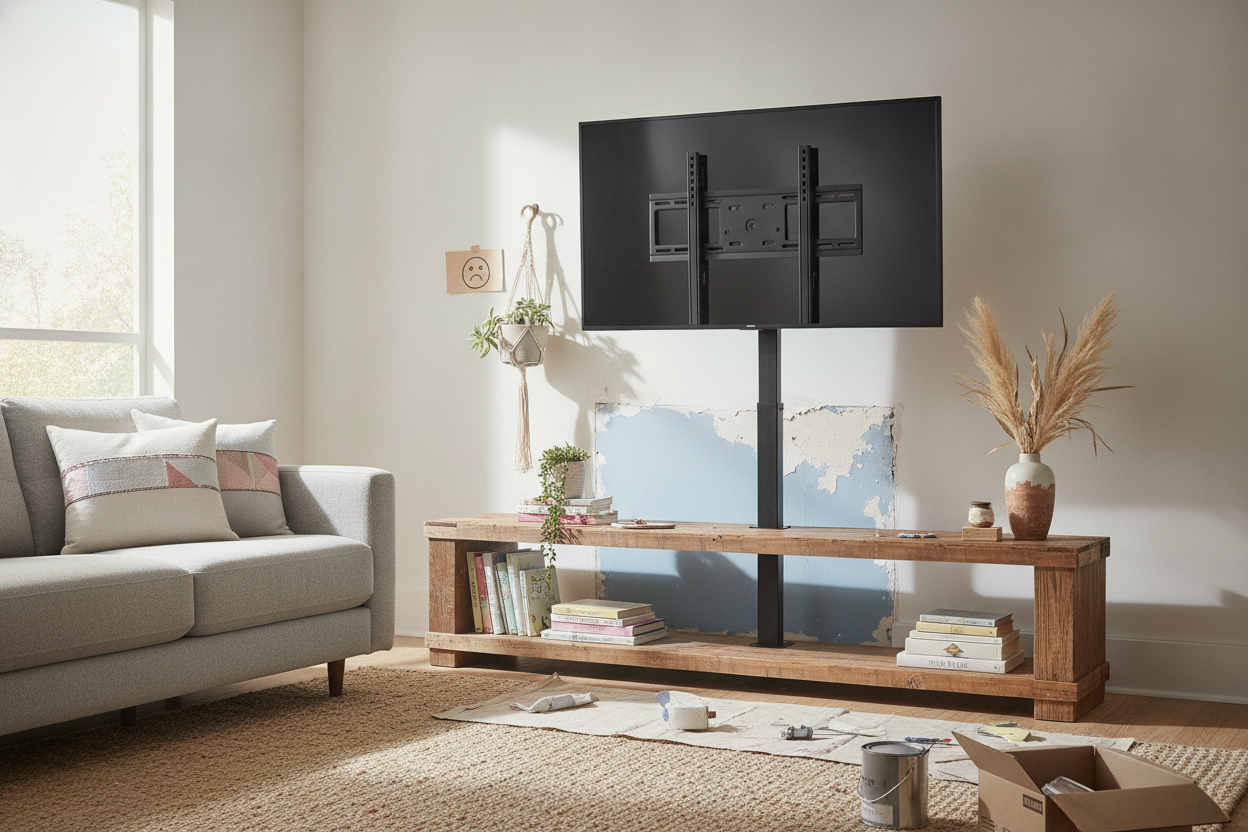 I Ruined My Wall, Then Bought a TV Mount Stand Target Sells