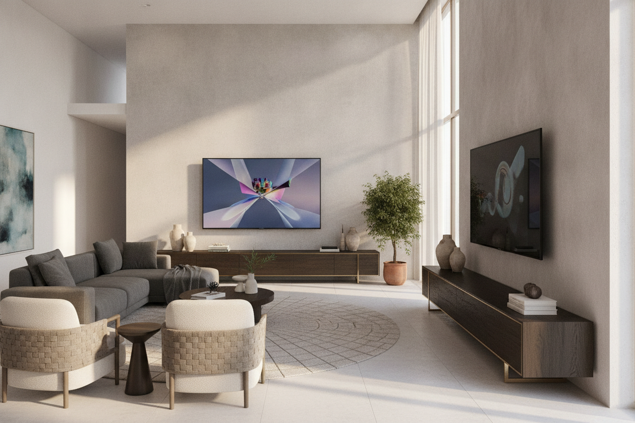 Your Massive Wall Looks Empty (You Need an 88 Inch TV Console)