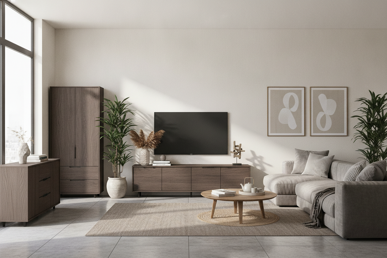 Open Shelving Is Dead (Why I Switched to a 4 Door Media Console)